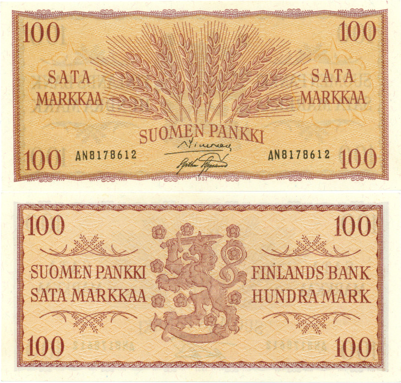 100 Markkaa 1957 AN8178612 kl.8